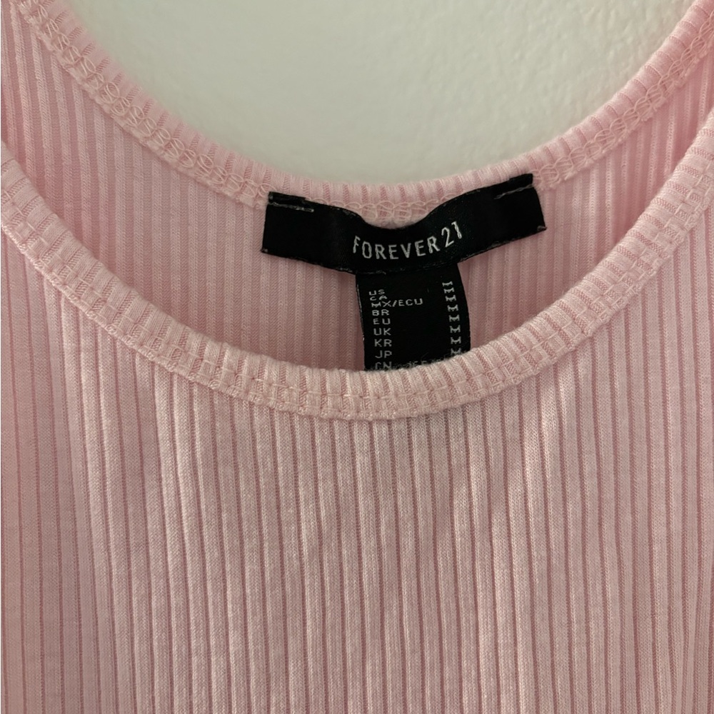 Pink Ribbed Bodysuit - Picture 2 of 2